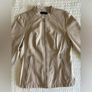 Express Faux Leather Jacket, Tan